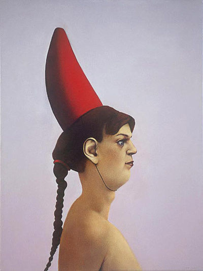 painting-2007-portrait-with-red-hat-lady-with-a-hat-oil