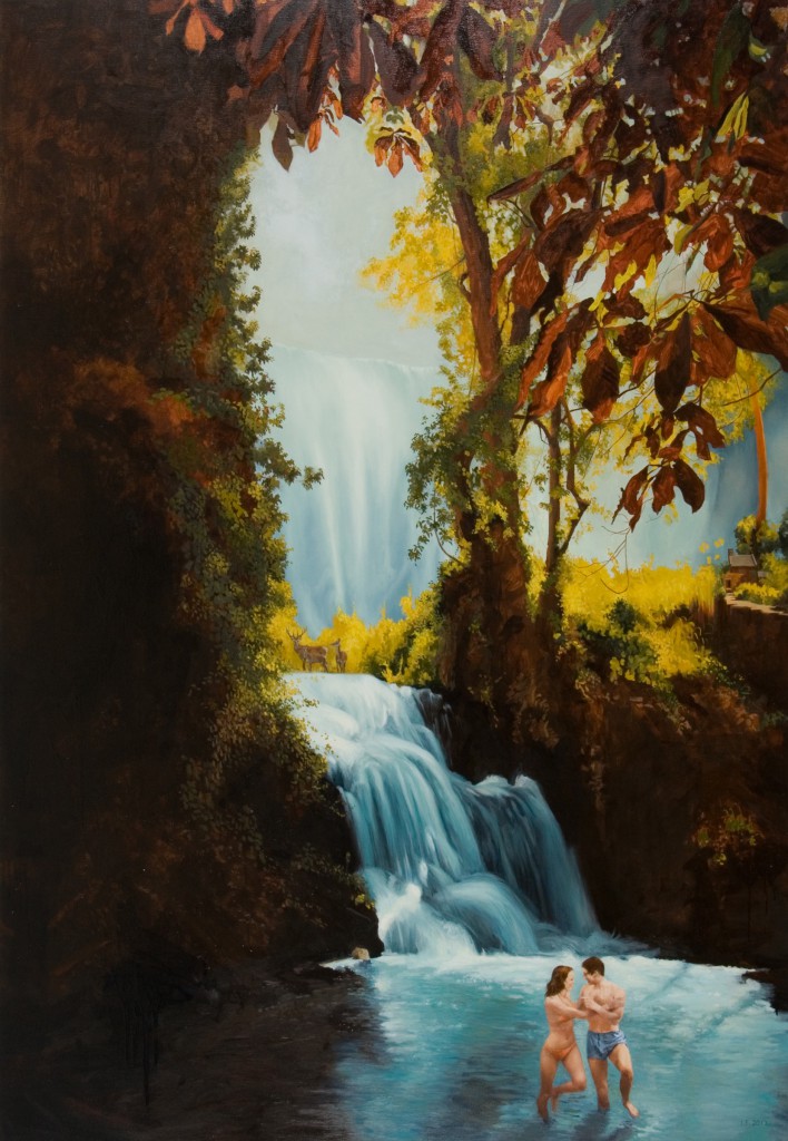 Dorothy Falls, (54” x 78”), oil on canvas, 2012