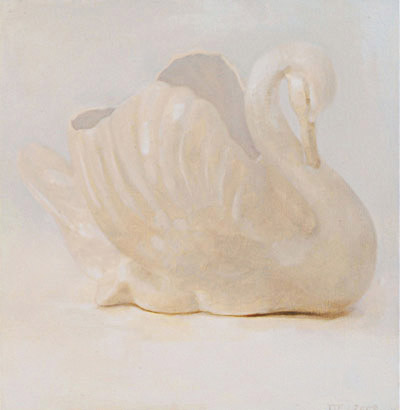 Swan, 315mm x 295mm, oil on board, 2008
