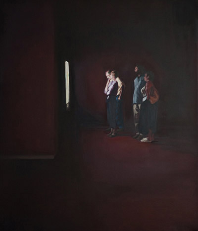 Screen I, 710mm x 605mm, oil on canvas, 2009