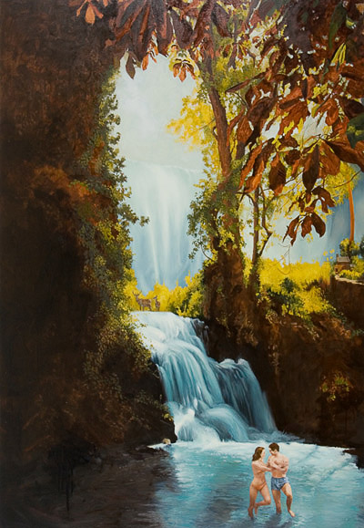 Dorothy Falls, 1990mm x 1370mm, oil on canvas, 2012
